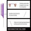 Slick Back Hair Brush & Wax Stick Set for Slick Back Hair – Teasing Boar Bristle Hair Brush for Sleek, Control, Flyaways & Baby Hairs – Wax Stick for Women Sectioning & Smoothing Ponytail Bun(Purple)