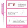 Slick Back Hair Brush & Wax Stick Set for Slick Back Hair – Teasing Boar Bristle Hair Brush for Sleek, Control, Flyaways & Baby Hairs – Wax Stick for Women Sectioning & Smoothing Ponytail Bun(Pink&Black-8pcs)
