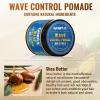 Wave Pomade 360 Greasy Pomade Wave Styler Brush Great for Wolfing, Boar Bristle Beard & Wave Brush for Barbers & Daily Use, Styling Set for Men 360 Easy Wash 360 Wave Training Hair Cream(2 Ounce (Pack of 2))