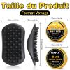 Wave Pomade Hair Twist Sponge Brush Twist Styler for Black Men, Washable Afro Curl Sponge Racket for Barbers & Daily Use, Ideal for Curly, Rubber Large Tooth Brush Hair Pomade Styling Set