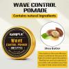 Wave Pomade Soap Shampoo Bar & Wooden Holder for Men – 360 Wave Greasy Strong Hold Easy Wash 360 Training Hair Cream – Waves Silky Satin Durag Extra Long Tails Waves Cap Waves Kit for Black Hair