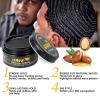 Wave Pomade for Men Strong Hold Easy Wash 360 Wave Training Hair Cream, Waves Grease for Men Promotes Layered Waves, Moisture, Control and Silky Shine, Wave Kit Curved Medium Waves Brush Silky Durag
