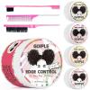 8.8oz Edge Control Wax for Women Strong Hold Non-greasy Edge Control Smoother Edge Wax Styling Gel Edge Control for Black Hair No Flaking, White Residue, Shine and Smooth (Sweet Peach)(edge control-8pcs)