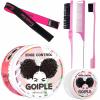 8.8oz Edge Control Wax for Women Strong Hold Non-greasy Edge Control Smoother Edge Wax Styling Gel Edge Control for Black Hair No Flaking, White Residue, Shine and Smooth (Sweet Peach)(edge control-6pcs)