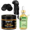 Natural Wave Pomade for Men Strong Hold, Easy Wash 360 Wave Training Hair Cream, Waves Grease for Men Promotes Layered Waves, Moisture, Control and Silky Shine 4oz(wave pomade&rosemary oil-5pcs)