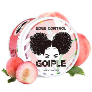 8.8oz Edge Control Wax for Women Strong Hold Non-greasy Edge Control Smoother Edge Wax Styling Gel Edge Control for Black Hair No Flaking, White Residue, Shine and Smooth (Sweet Peach)(edge control-4oz)