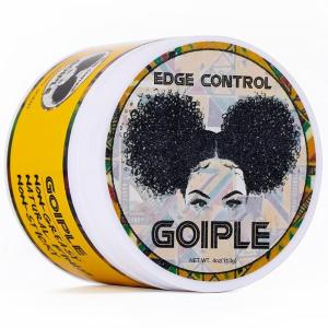 Edge Control Wax for Women Strong Hold Non-greasy, 4 OZ Edge Wax Styling Gel for Black Women Hair No Flaking, White Residue, Shine and Smooth, Long Lasting For All Hair Types (Pineapple Scent)(4 Ounce)