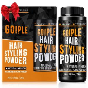 Goiple 3PCS Hair Styling Powder 1.05oz Natural Look Styling for Men Volumizing & Texturizing Powder Flexible Hold Easy to Apply Texture with No Oil/Greasy/Residue(hair powder-1pc)