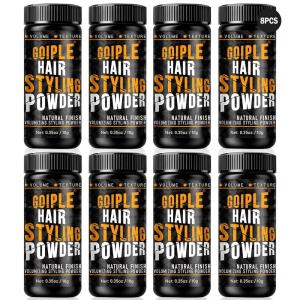 Goiple Hair Styling Powder for Men – Natural Look Volumizing & Texturizing Powder With Flexible Hold – Easy to Apply, No Oil/Greasy/Residue (8pcs)
