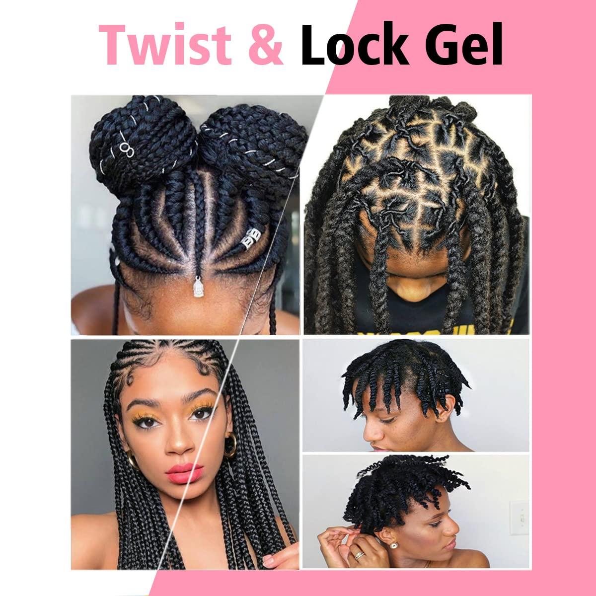 image16oz Big Capacity Braid Gel Good for Twist Locs Braids Edge No Flake Extra Hold High Shine Braiding Gel amp Edge Control Loc Gel Long Lasting for Locks Cornrows Smooths amp Tames Frizz16oz Strawberry Flover