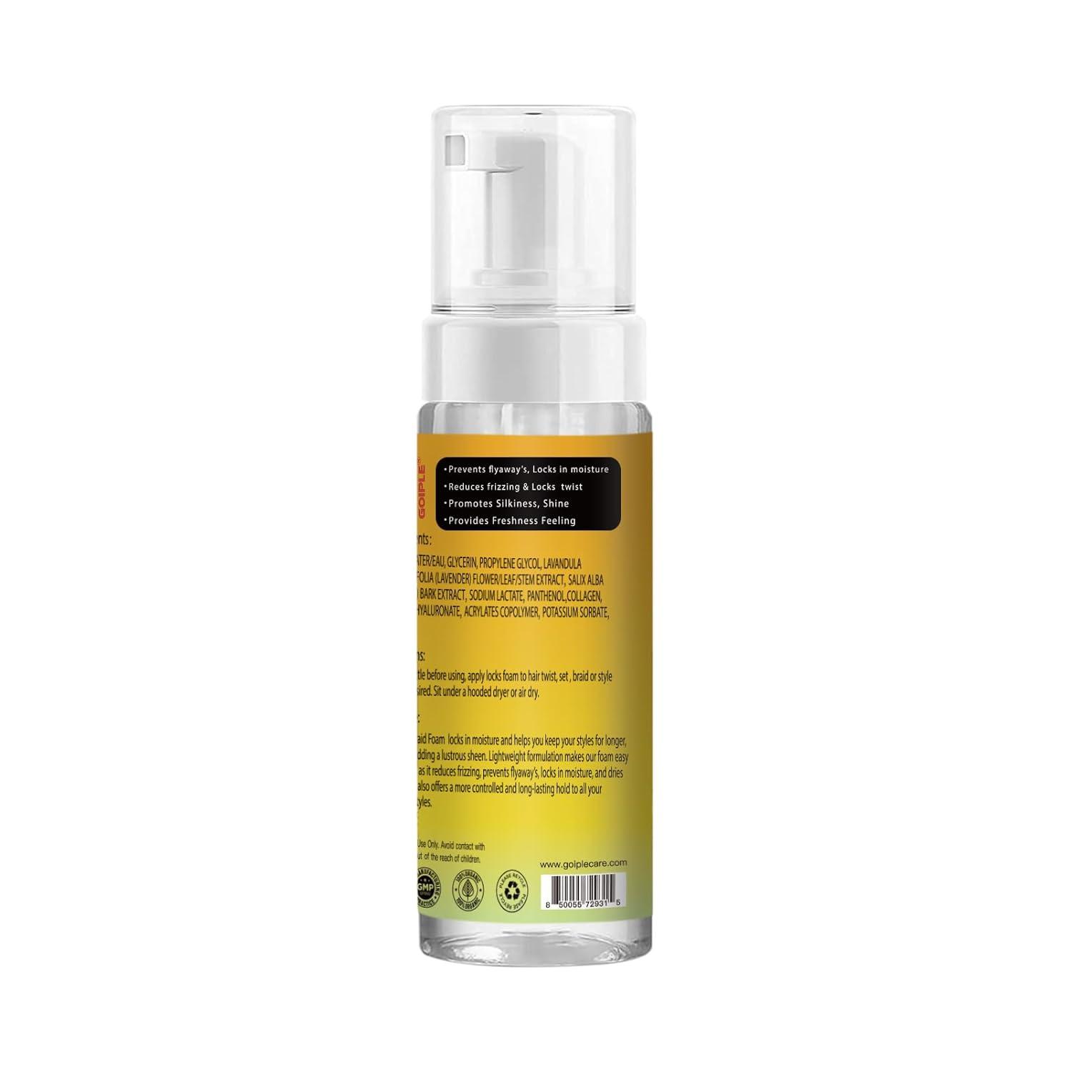 imageExtra Hold Styling Gel and Mousse for Braids Twists Locs Cornrows Frizz Taming Smoothing amp Edge Control with Rosemary Hair Growth Oil Bonus Hair Combs Bonnet Clips