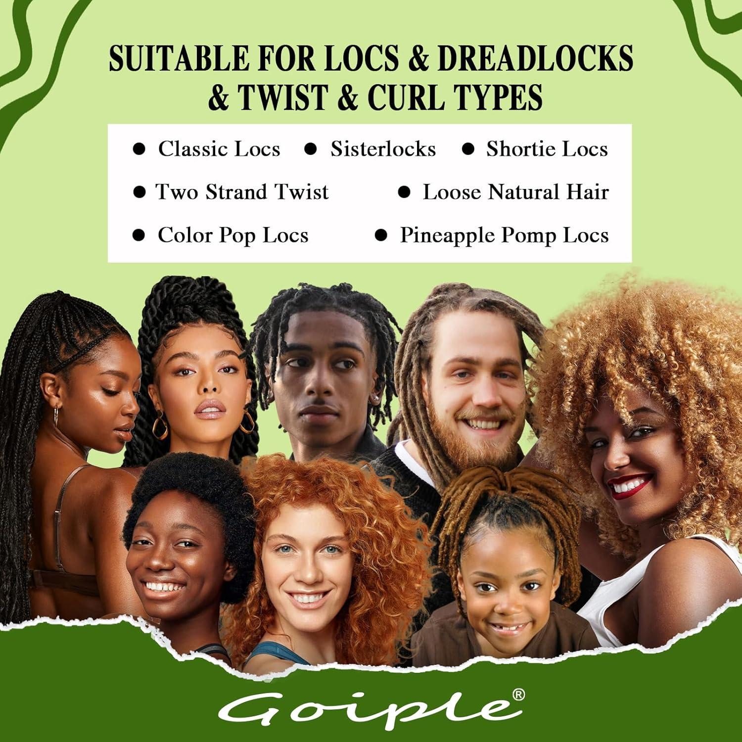 imageRose Water for Hair Loc Spray Refreshing for Locs Rose Water Hair Scalp Moisturizer Hydrating Dreadlock Rosewater amp Peppermint Spray Loc Brush for Dreads Comfortable Massage Wide Tooth Comb 2PCS