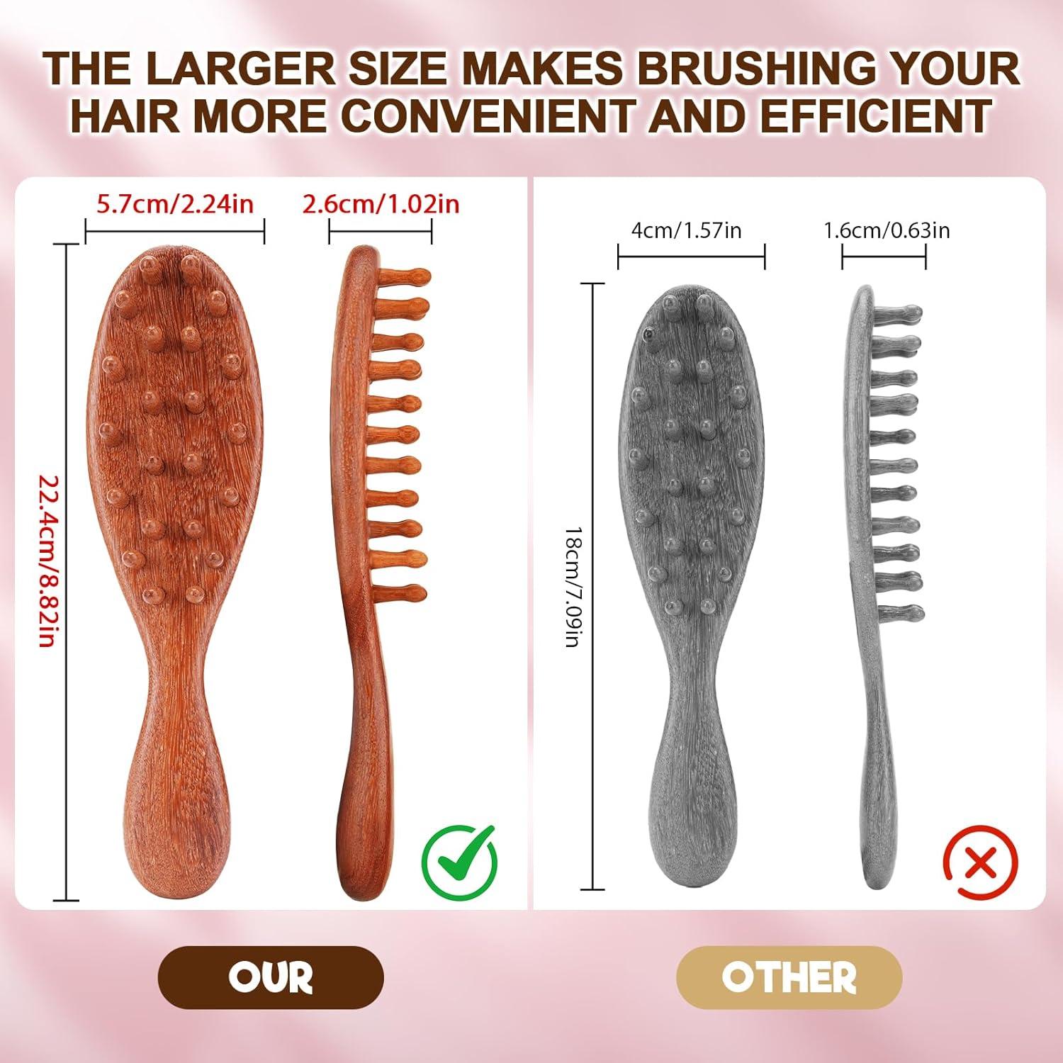 imageRose Water for Hair Loc Spray Refreshing for Locs Rose Water Scalp Moisturizer Hydrating Dreadlock Rosewater amp Peppermint Spray Oversize Loc Brush for Dreads Comfortable Massage Wide Tooth Comb