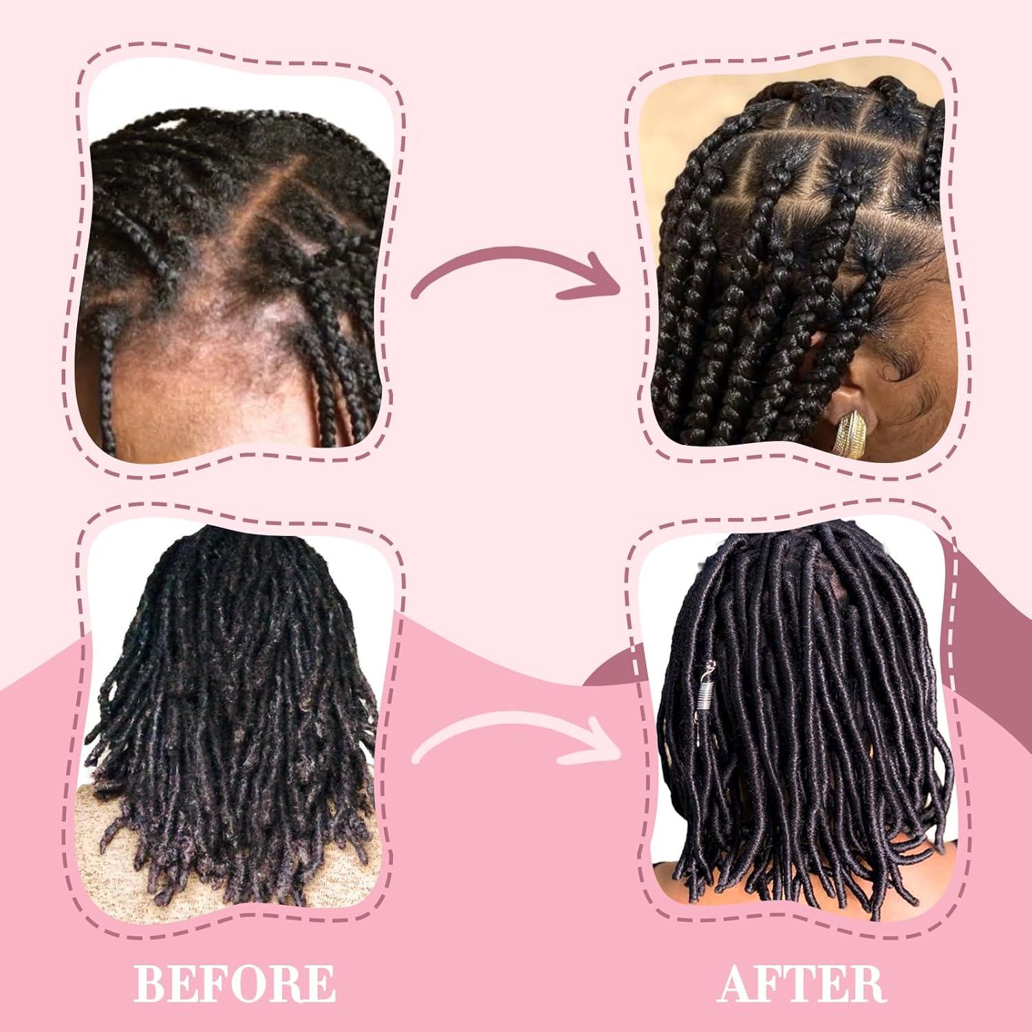 imageRose Water for Hair Loc Spray Refreshing for Locs Rose Water Scalp Moisturizer Hydrating Dreadlock Rosewater amp Peppermint Spray Oversize Loc Brush for Dreads Comfortable Massage Wide Tooth Comb