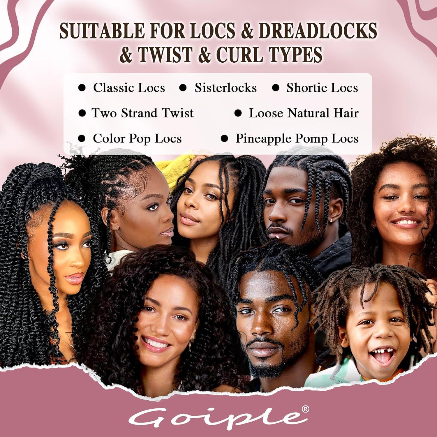 imageRose Water for Hair Loc Spray Refreshing for Locs Rose Water Scalp Moisturizer Hydrating Dreadlock Rosewater amp Peppermint Spray Oversize Loc Brush for Dreads Comfortable Massage Wide Tooth Comb