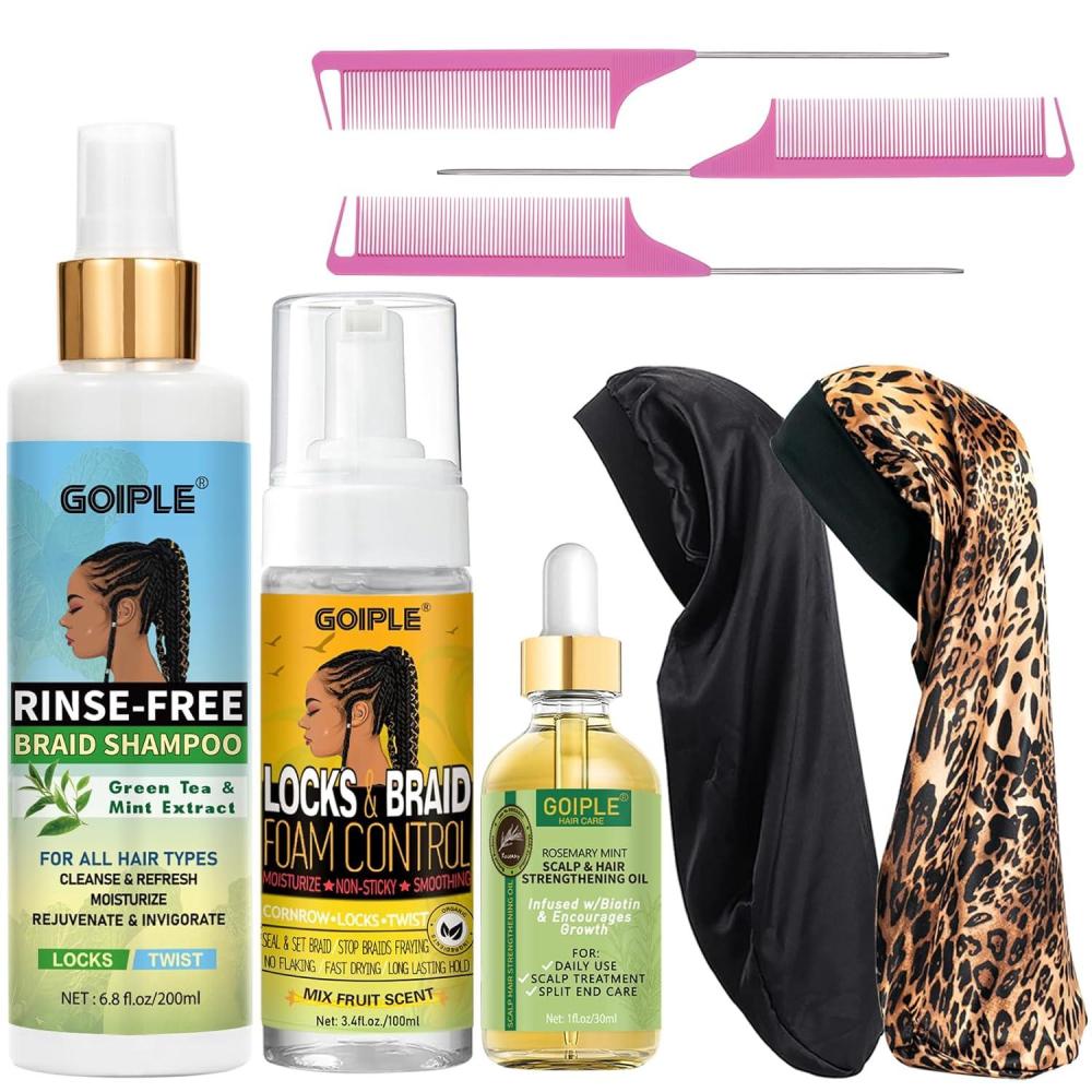 imageBraid RinseFree No Water Shampoo for Locs Twists Weaves  Dreadlock Shampoo to Remove BuildUp Odor Itch amp Flakes No Residue ChemicalFree