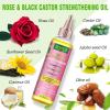 2 in 1 Deep Clean & Conditioner Apple Cider Vinegar Shampoo- Rose & Castor Hair Oil for Hair Growth Strengthening Hair Oil – Braid Shampoo Hair Growt Oil Set For Dreadlocks, Locs, Twist All Hair Types(shampoo&castor oil-2pcs)