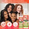 2 in 1 Deep Clean & Conditioner Apple Cider Vinegar Shampoo- Rose & Castor Hair Oil for Hair Growth Strengthening Hair Oil – Braid Shampoo Hair Growt Oil Set For Dreadlocks, Locs, Twist All Hair Types(shampoo-2pcs)