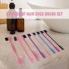 8 Pieces Hair Styling Comb Set Teasing Rat Tail Brush for Edge&Back Brushing, Combing, Slicking Hair for Women Edge Brush Double Sided Edge Comb for All Hair Styles(edge control brush-8pcs)(purple)