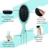 8 Pieces Hair Styling Comb Set Teasing Rat Tail Brush for Edge&Back Brushing, Combing, Slicking Hair for Women Edge Brush Double Sided Edge Comb for All Hair Styles(edge control brush-8pcs)(curl brush-green-1pc)
