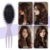 8 Pieces Hair Styling Comb Set Teasing Rat Tail Brush for Edge&Back Brushing, Combing, Slicking Hair for Women Edge Brush Double Sided Edge Comb for All Hair Styles(edge control brush-8pcs)(curl brush-purple-1pc)