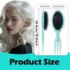 8 Pieces Hair Styling Comb Set Teasing Rat Tail Brush for Edge&Back Brushing, Combing, Slicking Hair for Women Edge Brush Double Sided Edge Comb for All Hair Styles(edge control brush-8pcs)(curl brush-green-1pc)