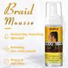 Braid Foam Control Mousse for Braids, Twist, Locs – No Flake, Moisturizing Mousse with Rosemary Oil for Hair Growth – Easy to Apply with Sleep Bonnets