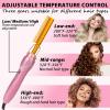 Electric Hot Comb Hair Straightener Heat Pressing Combs Ceramic Curling Flat Iron Curler, Hot Comb Electric for Wigs Electrical Straightening Comb Curling Iron for Natural Hair with Anti-Scald Case