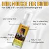 Goiple Hair Styling Mousses & Oil Set for Braids, Twist, Locs – No Flake Mousse for Style, Moisture, and Growth with Rosemary Oil, 3.4fl oz+1fl oz