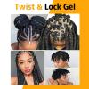 Goiple Strong Hold Braid Gel Good for Twist, Locs, Braids, Edge No Flake Extra Hold High Shine Braiding Gel & Edge Control 8.8oz with Hair Combs(Braid Gel Brush Set)