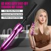 Hot Comb Hair Straightener Set for Lace Front Wigs – Heat Pressing Combs Ceramic Curling Flat Iron Electric Hot Comb for Wigs – Hair Straighteners Straightening Comb for Women Wig Installation Kit(Rose Red)