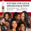 Rose Water for Hair Loc Spray Refreshing for Locs – Braid Oil for Soothes Moisturizes Dry & Itchy Scalp Braiding Scalp Oil for Twists – Loc Brush for Dreads Comfortable Massage Comb & Braid Bonnet(rose water spray-1pc)