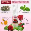 Rose Water for Hair Loc Spray Refreshing for Locs – Braid Oil for Soothes Moisturizes Dry & Itchy Scalp Braiding Scalp Oil for Twists – Loc Brush for Dreads Comfortable Massage Comb & Braid Bonnet(rose water spray-4pcs)