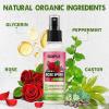 Rose Water for Hair Loc Spray Refreshing for Locs – Rose Water Hair Scalp Moisturizer Hydrating Dreadlock Rosewater & Peppermint Spray – Loc Brush for Dreads Comfortable Massage Wide Tooth Comb (2PCS)