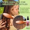 Rose Water for Hair Loc Spray Refreshing for Locs – Rose Water Hair Scalp Moisturizer Hydrating Dreadlock Rosewater & Peppermint Spray – Loc Brush for Dreads Comfortable Massage Wide Tooth Comb (2PCS)