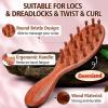 Rose Water for Hair Loc Spray Refreshing for Locs – Rose Water Scalp Moisturizer Hydrating Dreadlock Rosewater & Peppermint Spray – Oversize Loc Brush for Dreads Comfortable Massage Wide Tooth Comb