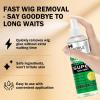 Tape in Extension Hair Glue Remover Spray – Wig Extensions Fast Acting Two Steps System Remover – Tape in Hair Extensions Removes Wig Glue & Tape & Residue – Hair Comb Rat Tail Comb Hair Clips Set