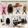 Wig Head Stand with Wig Brush Comb Set Travel Wigs Holder Comb Set for Women Human and Synthetic Hair | 2in 1 Wig Milk Spray & Shampoo Hydrates & Moisturizes, Promotes Silkiness & Shine Easy Combing