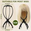 Wig Head Stand with Wig Brush Comb Set Travel Wigs Holder Comb Set for Women Human and Synthetic Hair | 2in 1 Wig Milk Spray & Shampoo Hydrates & Moisturizes, Promotes Silkiness & Shine Easy Combing