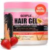 16oz Big Capacity Braid Gel Good for Twist, Locs, Braids, Edge No Flake Extra Hold High Shine Braiding Gel & Edge Control, Loc Gel Long Lasting for Locks, Cornrows Smooths & Tames Frizz(13.4oz Strawberry Flavor)