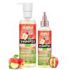 2 in 1 Deep Clean & Conditioner Apple Cider Vinegar Shampoo- Rose & Castor Hair Oil for Hair Growth Strengthening Hair Oil – Braid Shampoo Hair Growt Oil Set For Dreadlocks, Locs, Twist All Hair Types(shampoo-2pcs)