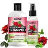 2-in-1 Shampoo & Conditioner for All Types of Dreadlocks and Hairstyles Shine & Lightweight – Rose Water for Hair Loc Spray Moisturizing Refreshing for, Dreads, Locks- Rose Water Shampoo & Spray Set