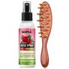 Rose Water for Hair Loc Spray Refreshing for Locs – Rose Water Hair Scalp Moisturizer Hydrating Dreadlock Rosewater & Peppermint Spray – Loc Brush for Dreads Comfortable Massage Wide Tooth Comb (2PCS)