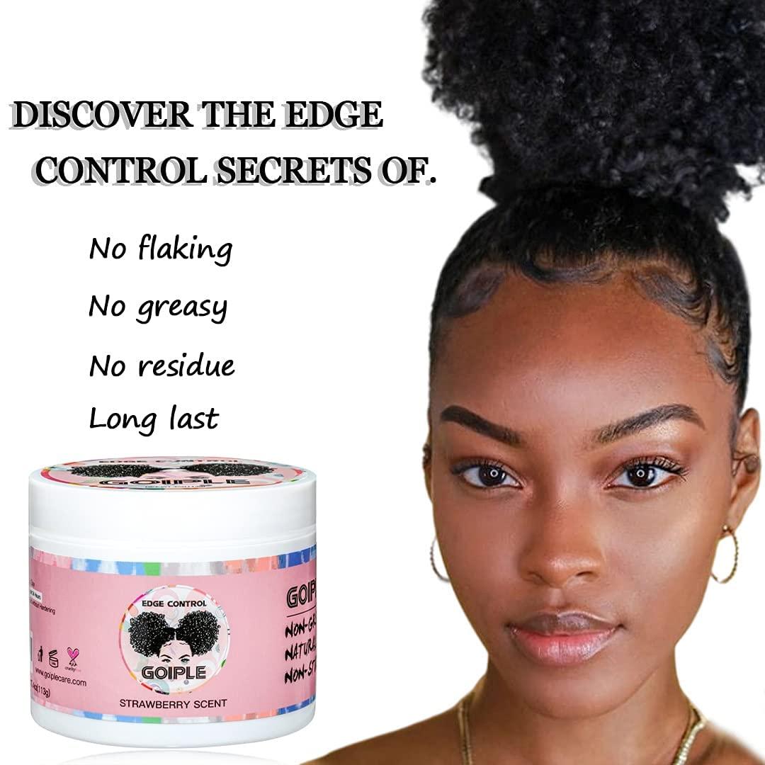 image825 OZ Edge Control Wax for Women Strong Hold Nongreasy Edge Smoother Edge Control for Back Hair Extreme Hold Pack Hair Gel for All Hair Types No Flaking Extra Hold Waterbased Edge Stay Gel Set4oz edge control set
