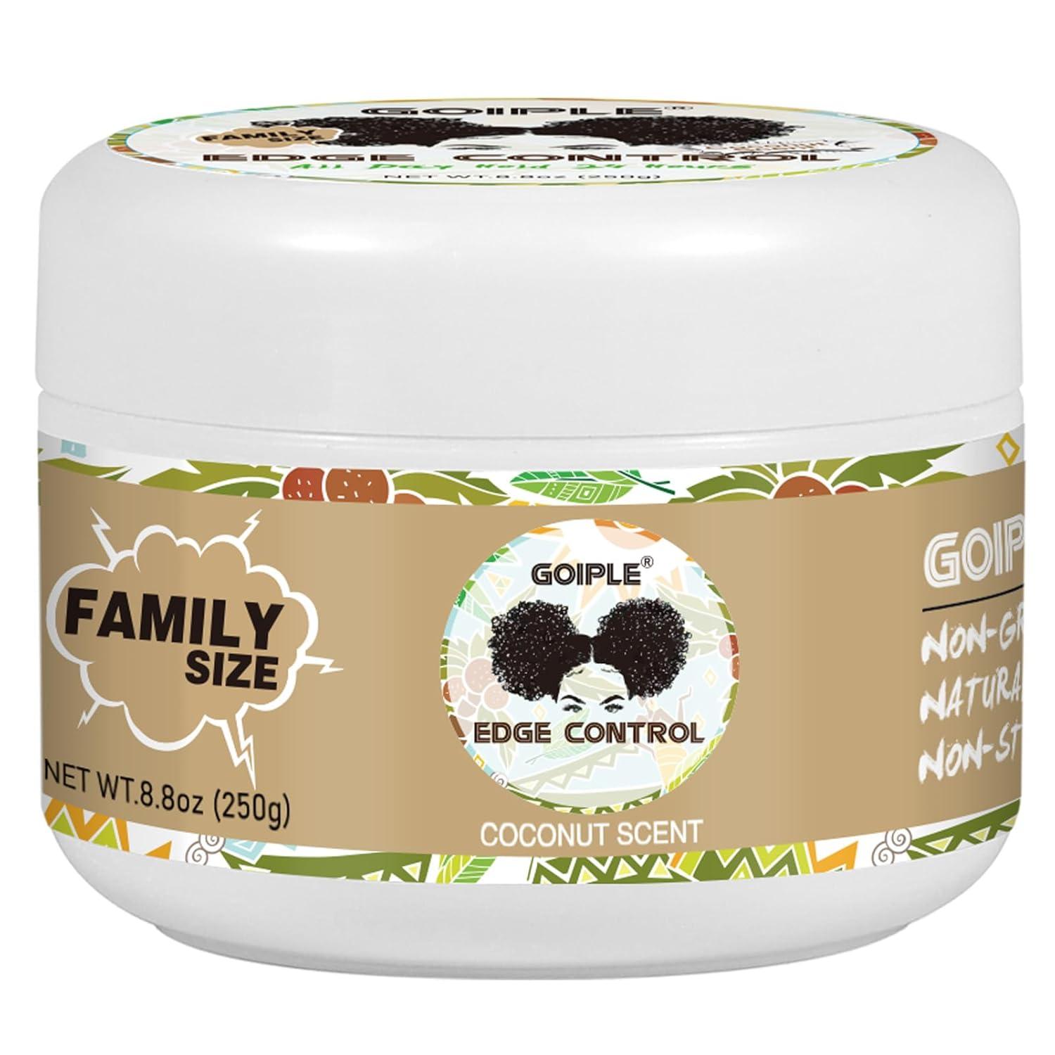 image825 OZ Edge Control Wax for Women Strong Hold Nongreasy Edge Smoother Edge Control for Back Hair Extreme Hold Pack Hair Gel for All Hair Types No Flaking Extra Hold Waterbased Edge Stay Gel Set88oz edge control coconut scent