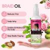 Braid Spray Rose Mint for Dreads, Dreadlocks, Locks – No-Water Braid Shampoo for Locs, Twists, Weaves – Rinse-Free Dreadlock Shampoo for Build-Up – Braid Oil for Soothes Moisturizes Dry & Itchy Scalp