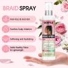 Braid Spray Rose Mint for Dreads, Dreadlocks, Locks – No-Water Braid Shampoo for Locs, Twists, Weaves – Rinse-Free Dreadlock Shampoo for Build-Up – Braid Oil for Soothes Moisturizes Dry & Itchy Scalp