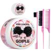 8.25 OZ Edge Control Wax for Women Strong Hold Non-greasy Edge Smoother, Edge Control for Back Hair Extreme Hold Pack, Hair Gel for All Hair Types, No Flaking, Extra Hold Water-based Edge Stay Gel Set(8.25oz edge control set-5pcs)