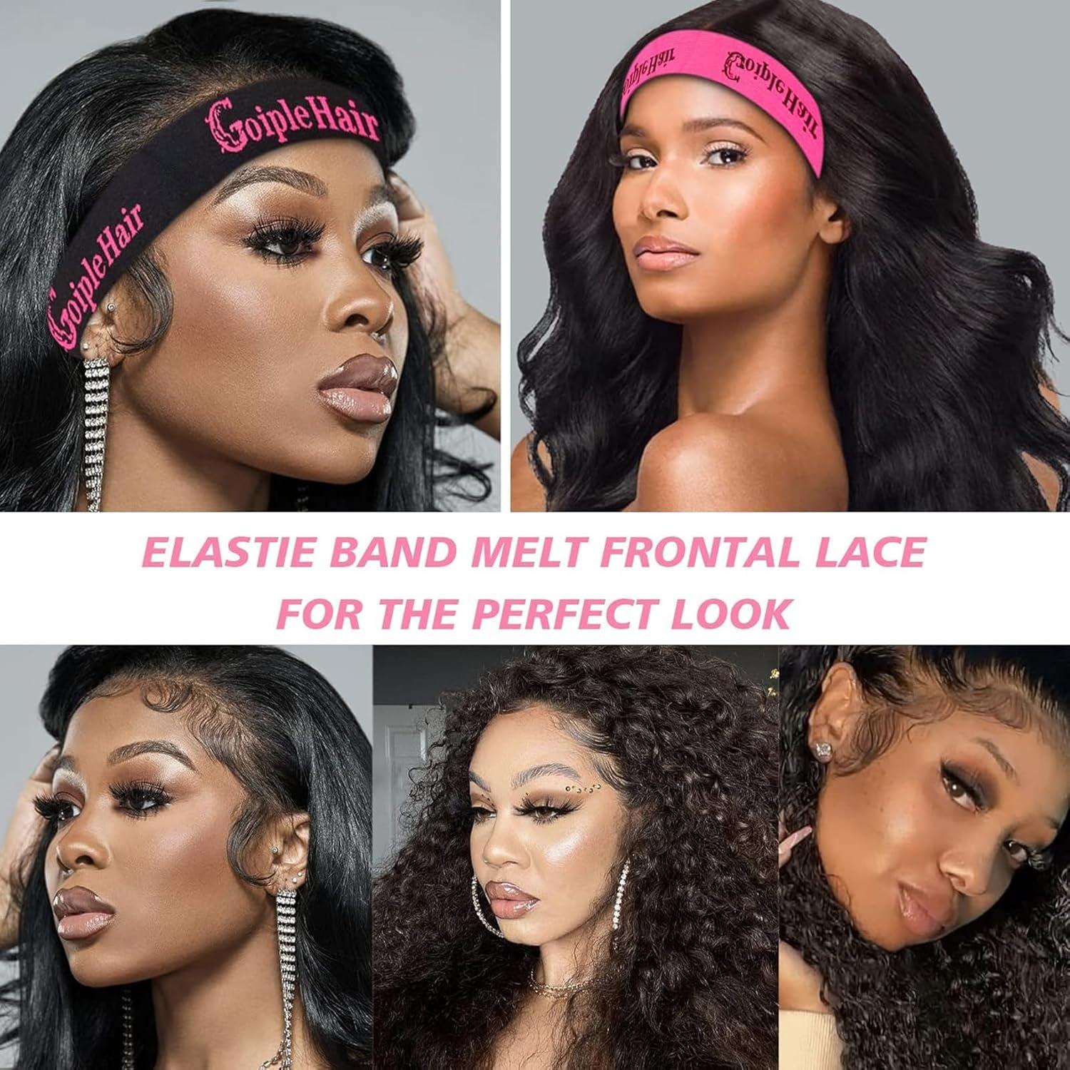 imageWig Glue for Lace Front Wigs Waterproof Lace Front Wig Adhesive amp Silicone Applicator for Wigs Strong Hold Transparent Lace Glue Edge Band for Hair Replacement Invisible Hair Bonding Adhesive4PCSlace glue11pcs