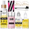 Wig Glue for Lace Front Wigs, Waterproof Lace Front Wig Adhesive & Silicone Applicator for Wigs, Strong Hold Transparent Lace Glue Edge Band for Hair Replacement Invisible Hair Bonding Adhesive(4PCS)(lace glue-12pcs)